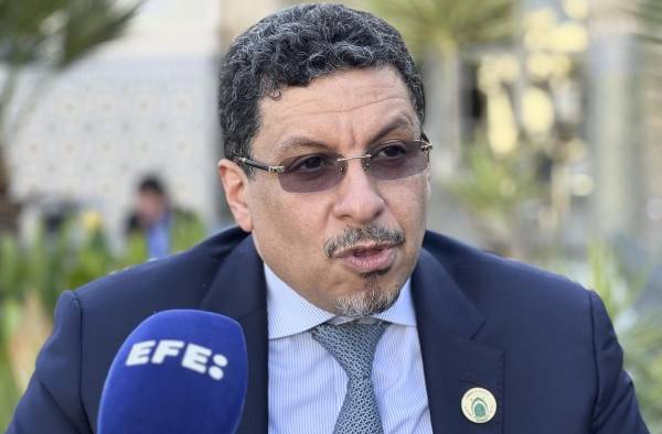 El ministro yemení de Exteriores, Ahmed Awad Bin Mubarak.