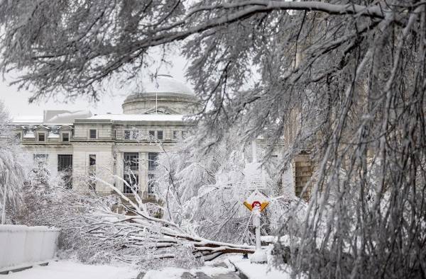 Una fuerte tormenta de nieve paraliza Washington durante horas