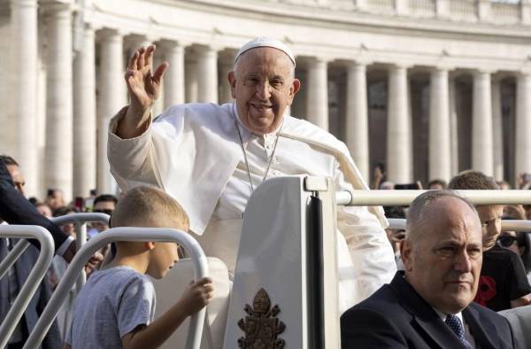 El papa Francisco durante la audiencia general de los miércoles.