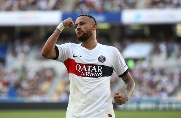 Neymar Jr. durante su última temporada con el PSG.