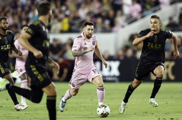 Lionel Messi durante el partido ante el LA FC.