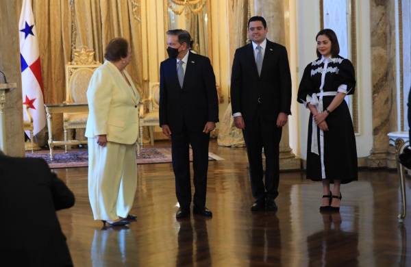La Embajadora de Estados Unidos en Panamá, María del Carmen Aponte, también presentó su cartas credenciales ante el mandatario panameño.