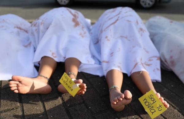 Manifestaci&oacute;n contra la violencia a la mujer