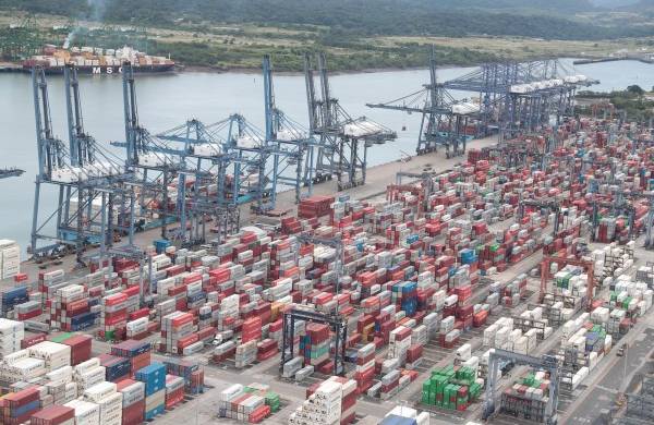 Vista del puerto de Balboa, situado en la República de Panamá.