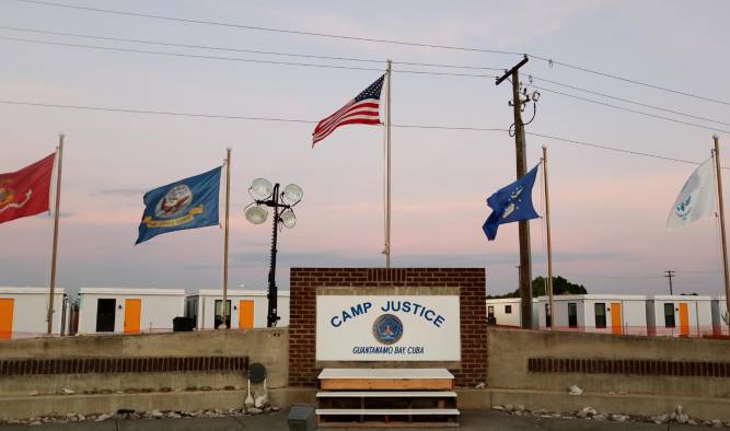 Fotografía de archivo de una zona del centro de detención de Guantánamo en la Base militar estadounidense en Guantánamo.