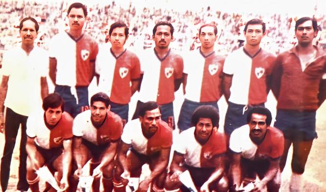 Selección que participó por primera vez en una eliminatoria, al enfrentar a Costa Rica en abril de 1976 en el estadio Revolución.