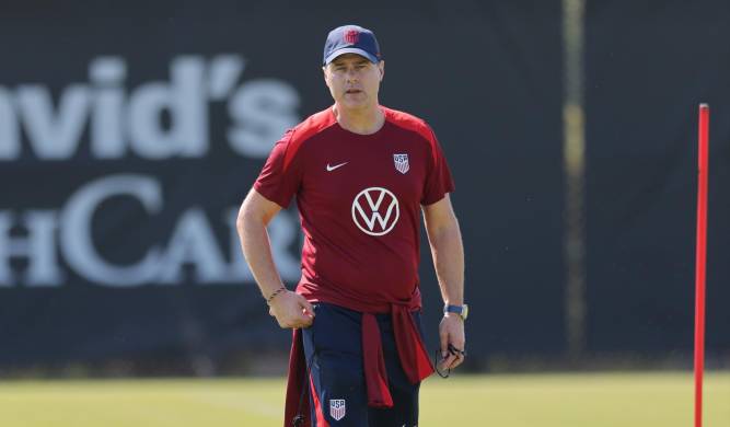 El técnico de la selección de Estados Unidos, Mauricio Pochettino.