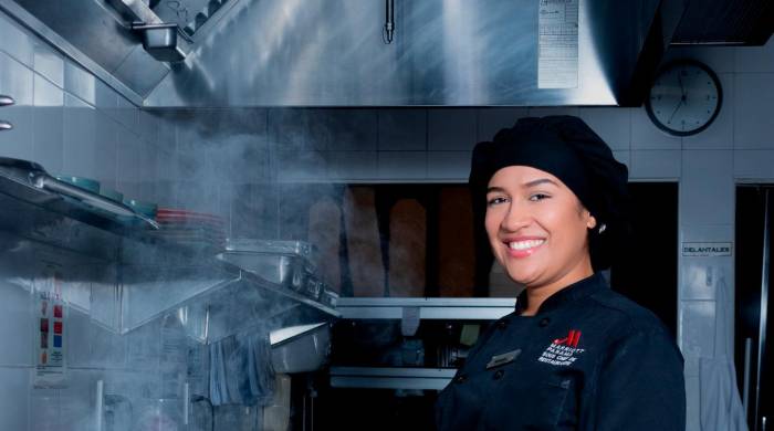 Gabriela Sarmiento, sous chef del hotel Marriot Panamá.