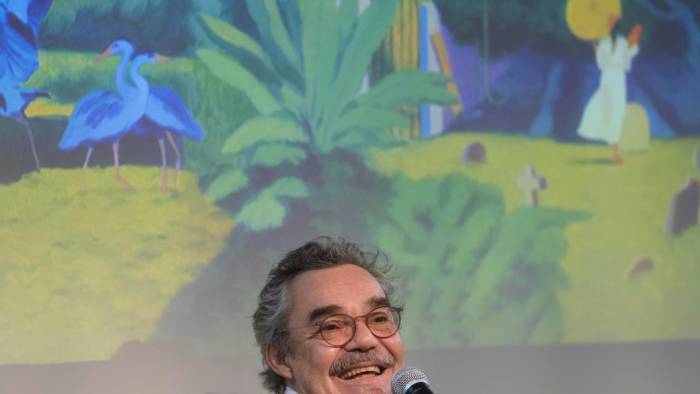 Gonzalo García, hijo de Gabriel García Márquez, en el acto de presentación de ‘En agosto nos vemos’