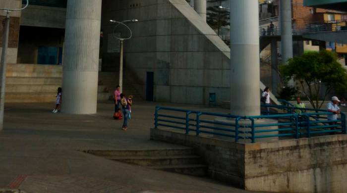 Estación del metrocable de Medellín, Colombia.