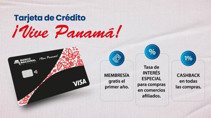 Tarjeta de crédito VISA Vive Panamá con nueva imagen