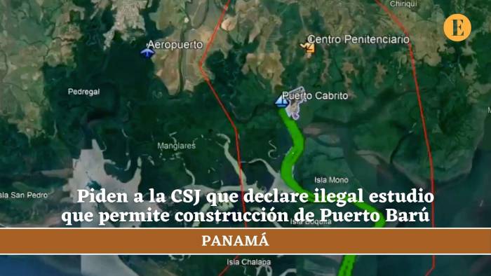 Piden a la CSJ que declare ilegal estudio que permite construcción de Puerto Barú