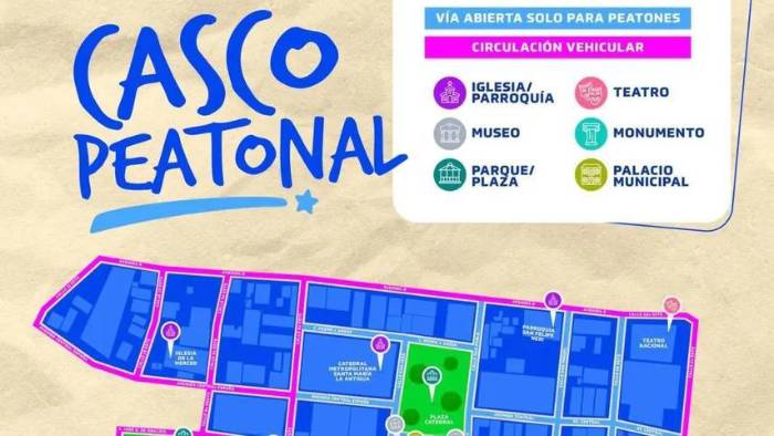 ”Casco Peatonal” planea enriquecer la experiencia turística y cultural en el Casco Antiguo.