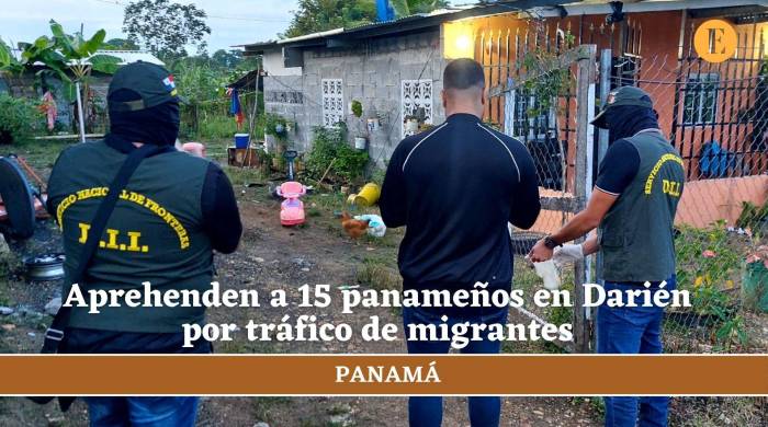 Aprehenden a 15 panameños en Darién por tráfico de migrantes