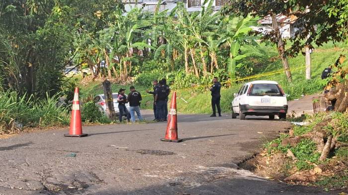 Lugar donde asesinaron al reguesero Chamaco en el sector de La Loma de Pueblo Nuevo.