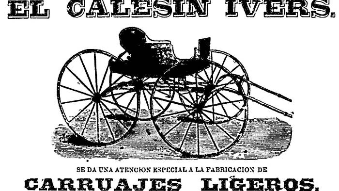 Calesin Ivers era un fabricante de carruajes ligeros, cómodos, durables y de largo servicio. North Cambridge Massachusetts