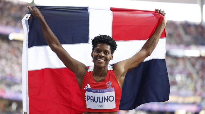 La dominicana Marileidy Paulino, campeona olímpica de 400m. EFE/EPA/FRANCK ROBICHON