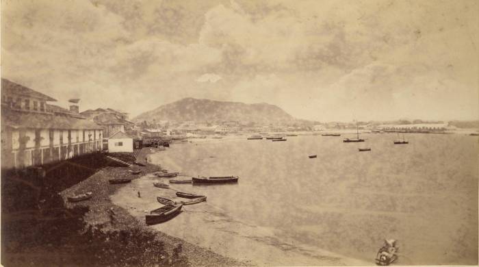 Eadweard Muybridge: Panamá desde la Puerta de Mar, 1876, University of California. EE.UU.
