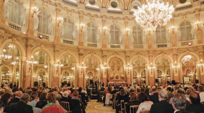 La ceremonia de reconocimiento se celebró en el hotel Intercontinental Paris Le Grand.