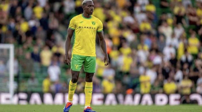 El panameño José Córdoba durante un partido con el Norwich City.