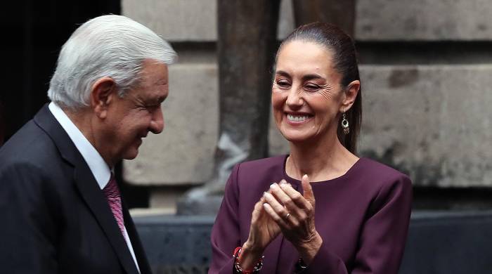 El expresidente Andrés Manuel López Obrador y su predecesora, Claudia Sheinbaum.