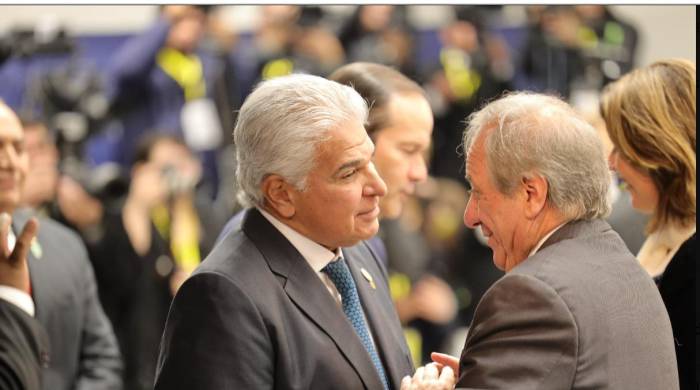 Mulino y Sergio Abreu durante el encuentro en Paraguay.