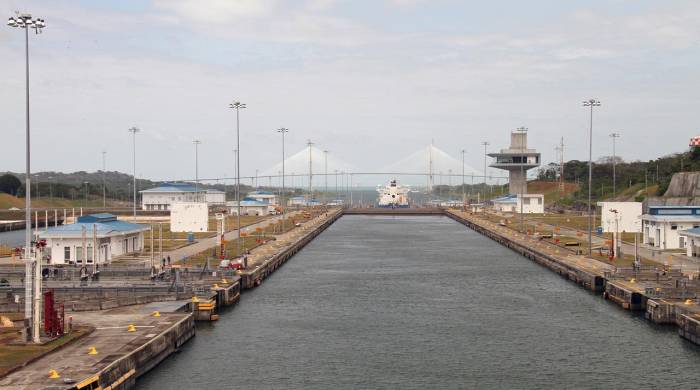 Vista al Canal de Panamá.