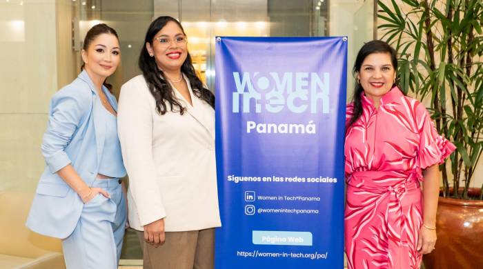 Representantes del Women in Tech en Panamá.