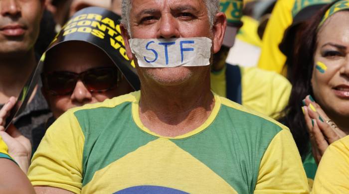 La protesta tuvo lugar en la ciudad de Sao Paulo.