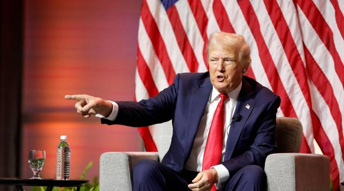 Trump tuvo un encuentro con periodistas afroestadounidenses en la ciudad de Chicago.