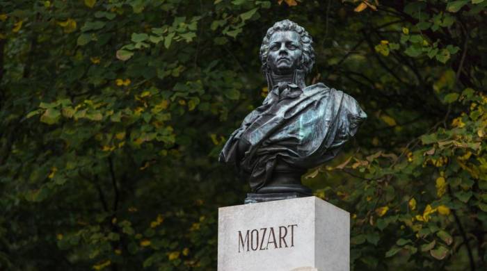 Estatua de Mozart en Austria.