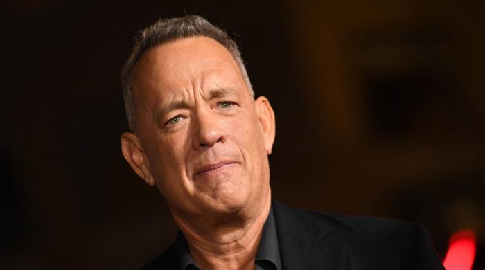 El actor estadounidense Tom Hanks asiste al estreno mundial de “Here” durante el AFI Fest en el Teatro Chino TCL en Hollywood el 25 de octubre de 2024.