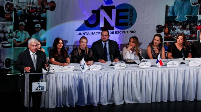 La Junta Nacional de Escrutinios, proclama a José Raúl Mulino, como el nuevo presidente electo de Panamá.
