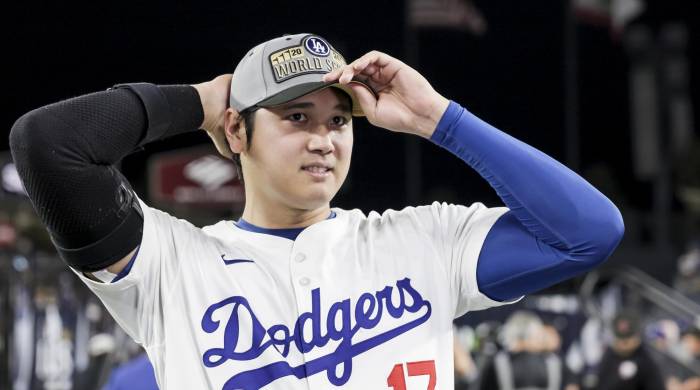 El jugador de los Dodgers de Los Ángeles, Shohei Ohtani.