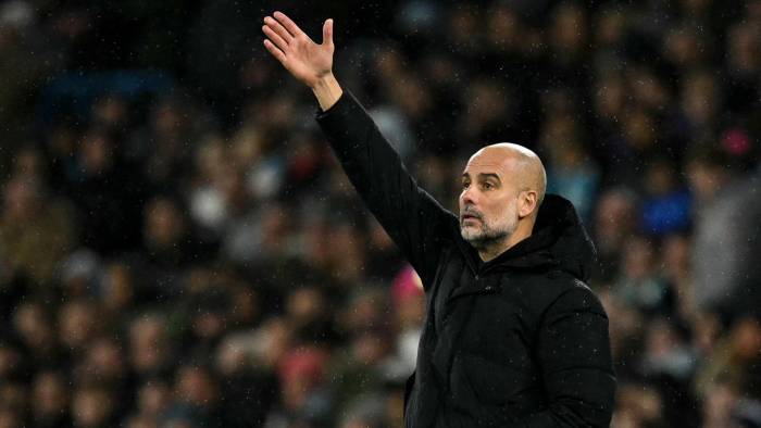 El entrenador del Manchester City, Pep Guardiola.