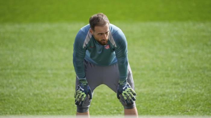 Jan Oblak, en una foto de archivo durante un entrenamiento.