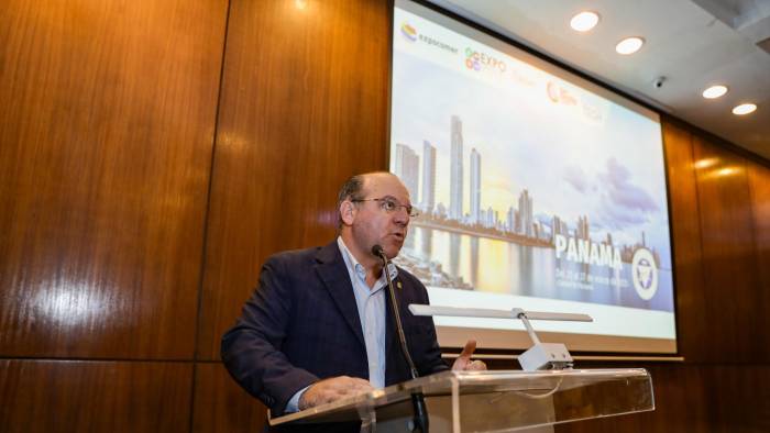 Juan A. Arias, presidente de la Cciap anunció la temporada de ferias comerciales en Panamá el 23 de enero.