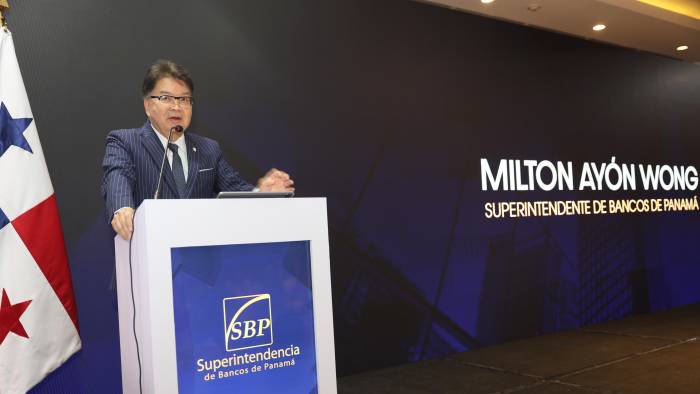 Milton Ayón Wong, titular de la Superintendencia de Bancos de Panamá, presentó ayer los resultados financieros del CBI.