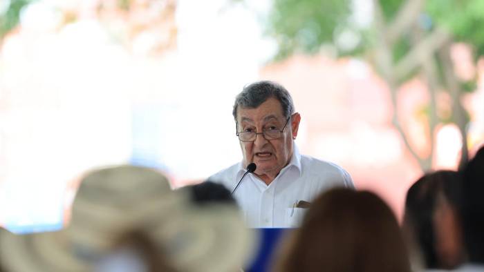 Omar Jaén Suárez, durante su ponencia en los actos conmemorativos por el 9 de enero.