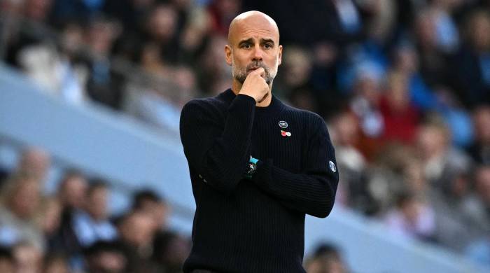 El entrenador del Manchester City, Pep Guardiola.