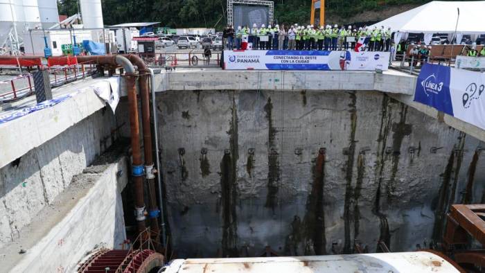 La línea 3 continuará de manera soterrada durante 6 kilómetros, pasando por debajo del Canal de Panamá.