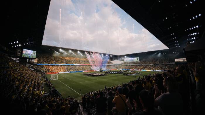 Vista al Lower.com Field, casa del Columbus Crew de la MLS.