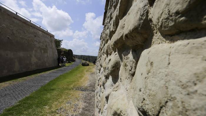 Fotografía de la fortificación de San Lorenzo en Colón.