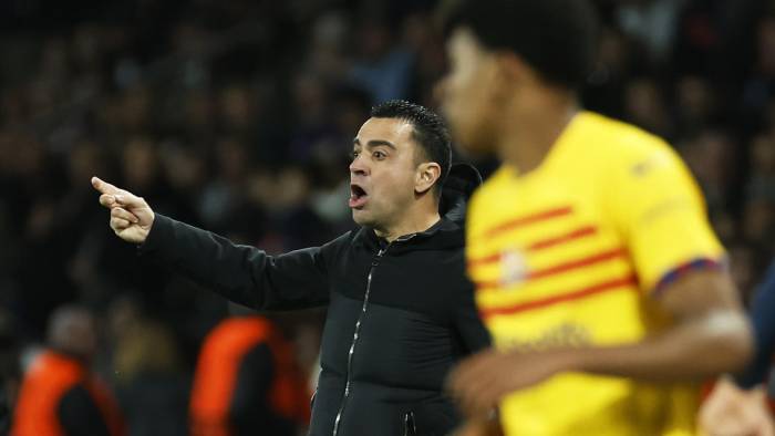 El entrenador del Barcelona Xavi Hernández.