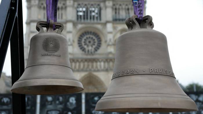 Campanas nuevas que tendrá la Catedral de Notre Dame.