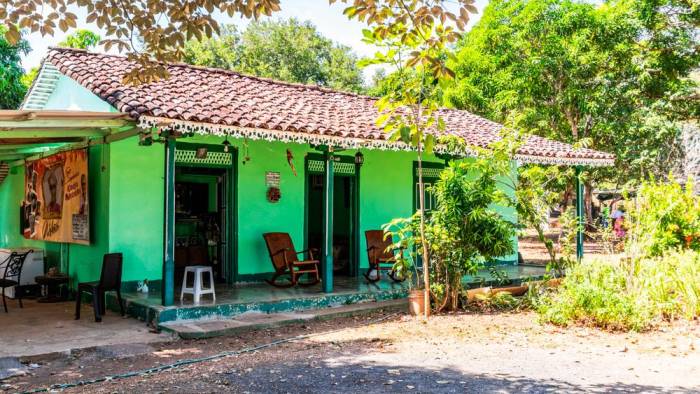 Una casa tradicional de quincha de Los Santos.