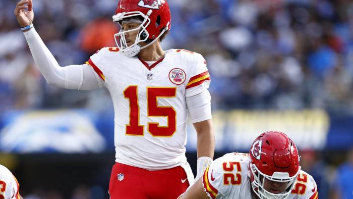 El mariscal de campo de los Kansas City Chiefs, Patrick Mahomes.