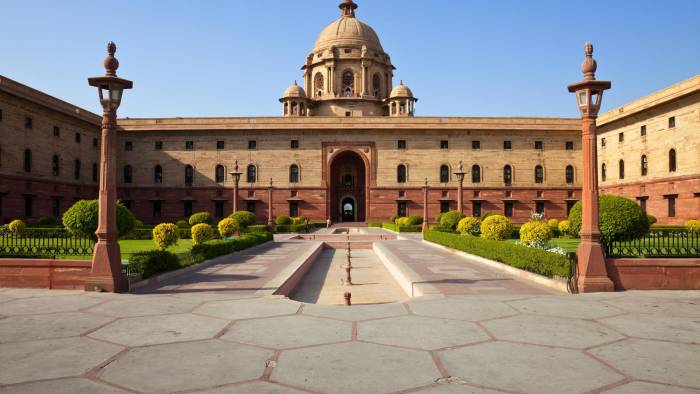 Rashtrapati Bhavan, la oficina y residencia oficial del presidente de la India.