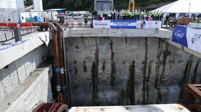 La línea 3 continuará de manera soterrada durante 6 kilómetros, pasando por debajo del Canal de Panamá.