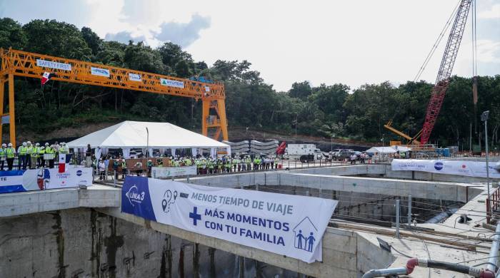 Se estima que la línea 3 del Metro de Panamá transportará a 160.000 pasajeros.